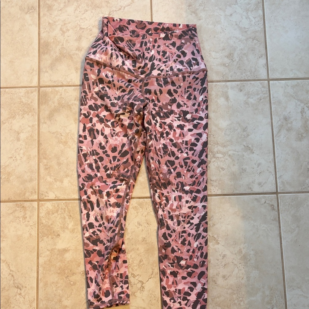 Evolution and Creation Pink and Black Patterned Kids Leggings